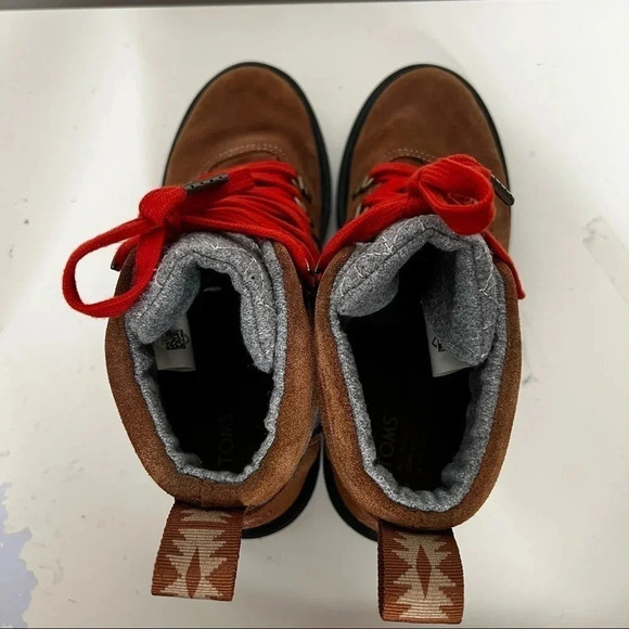 TOMS Women’s Summit Rawhide Gray Wool Waterproof Boots Size 6.5 - Picture 9 of 11